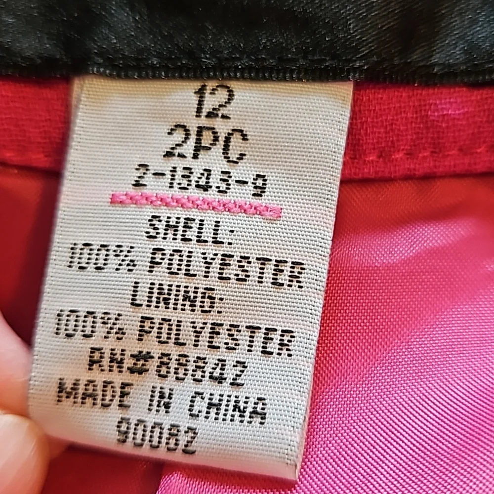 Metro Style Wide Leg Flowy Lined Womens Pants Hot Pink Sz.12 - Picture 10 of 11